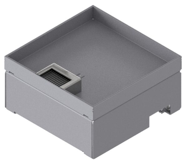 Produktbild UBD 212 252  -  Unterflur-Bodendose UBD 210 inkl. Deckel mit Kante, geschlossen, 25mm Vertiefung und 1 Bürstenauslass